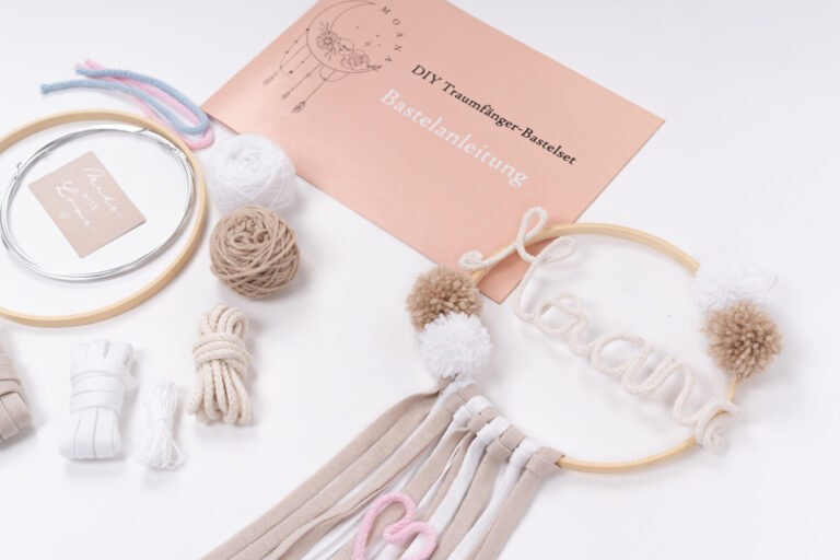 Produktbild eines Bastelkits für einen Traumfänger - Kosten professionelle Fotografie